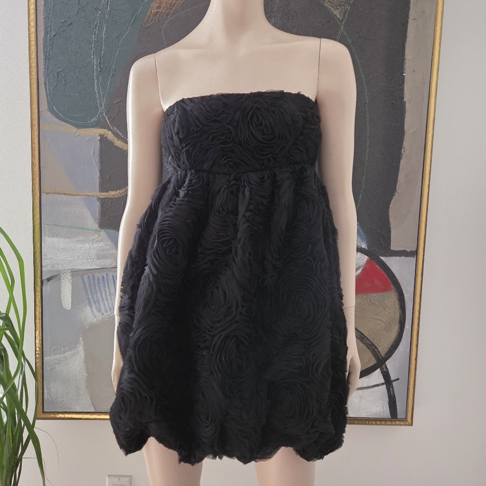 Zara | Floral Mini Dress with Bubble Hem